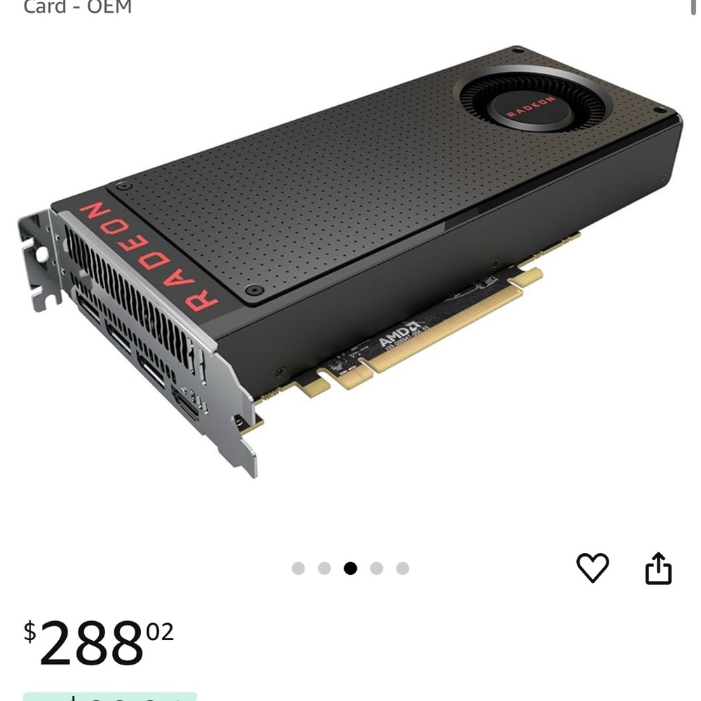 AMD Radeon Black and Silver Graphics Card